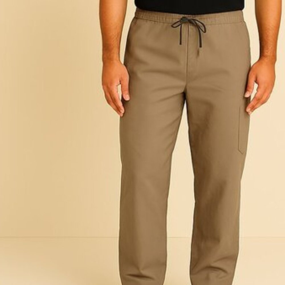 L.O.G.G. Sport Men's Casual Beige Drawstring Waist Cargo Pant Size XL